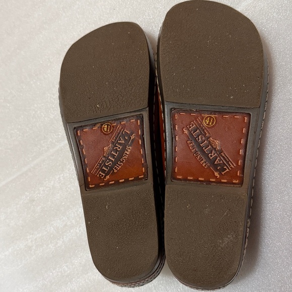 L'Artiste Spring Step Burbank Hand-Painted Leather Clogs size 41 (9.5) - Picture 9 of 10